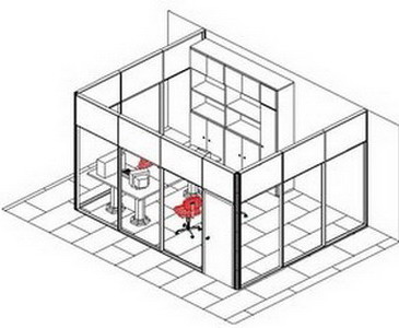 croquis mampara divisoria